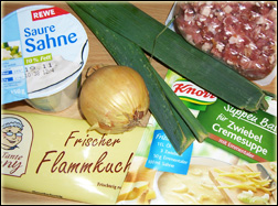 Schneller Flammkuchen mit „Suppenbasis“