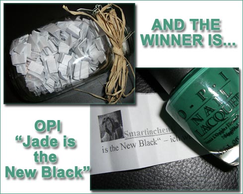 OPI "Jade is the New Black" Gewinner