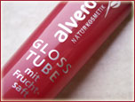 alverde Gloss Tube mit Fruchsaft