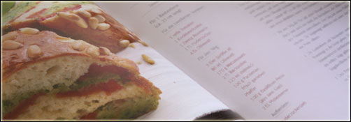 Pestocake mit kandierten Tomaten