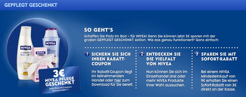 Nivea – 3 Euro Gutschein