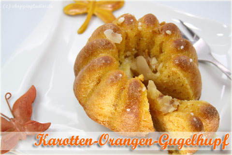 Karotten-Orangen-Gugelhupf