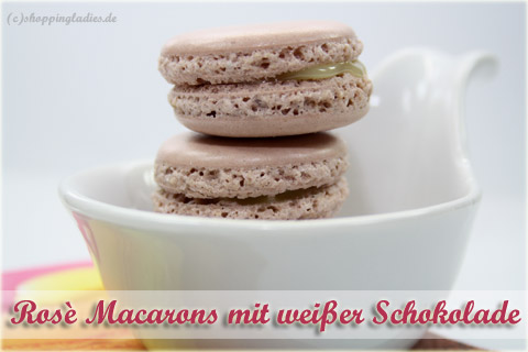 Macarons mit weißer Schokolade