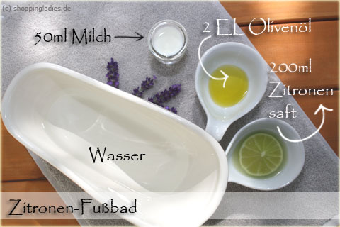 Fussbad: Zitrone