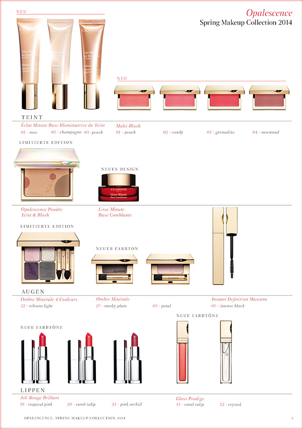 Clarins: Spring Makeup Collection 2014 – Opalescence
